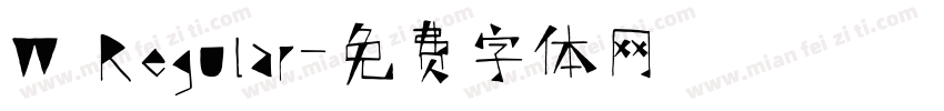 W Regular字体转换